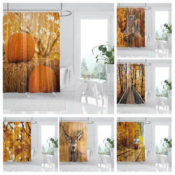 Vízálló szövet zuhanyzó függöny Fürdőszoba függöny kiegészítők 180x200 Fürdő, zuhanyzó függöny 240*200 északi bohém dekoráció