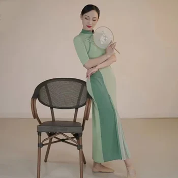 Xia Hui Inkább a klasszikus tánc teljesítmény ruhát cheongsam képzés ruha modern tánc varázsa, valamint saját termesztés danc