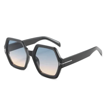 Új Divat Sokszög Napszemüveg Nők Férfiak Luxus Trendi Gradiens Szexi Lencse napszemüvegek Női Klasszikus Túlméretes Árnyalatok UV400 Gafas